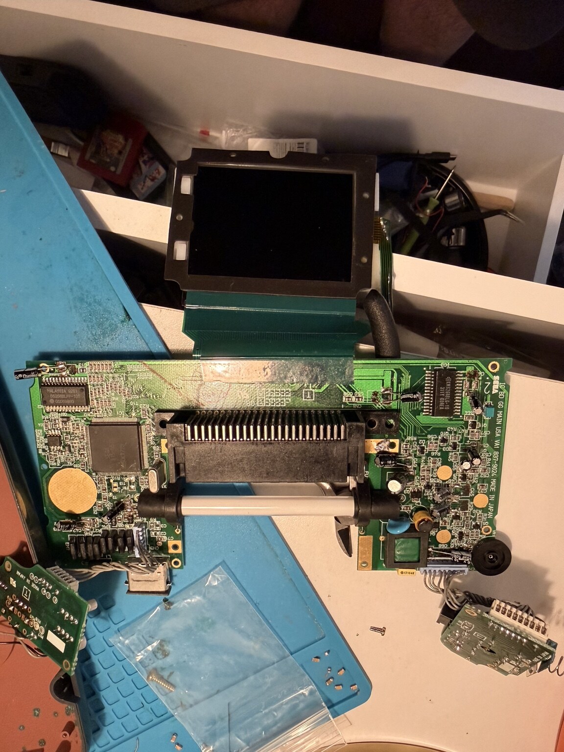 Genuine Sega Game Gear VA1 main board, power and audio boards with an LCD upgrade during refurbishment